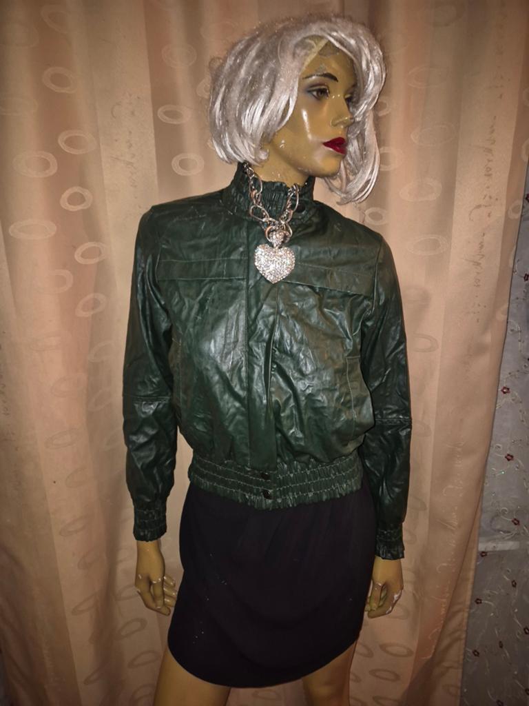 Vintage Groene zara  Bomberjack - Maat M, Kleding | Dames, Jassen | Zomer, Zo goed als nieuw, Maat 38/40 (M), Groen, Ophalen of Verzenden