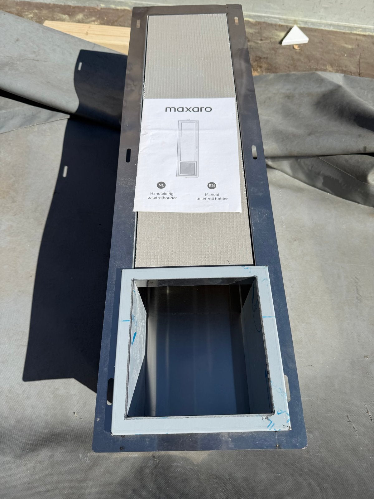 Maxaro Inbouw Toiletrolhouder - Nieuw in doos, Toilet-accessoire, Overige merken, Nieuw, Ophalen of Verzenden