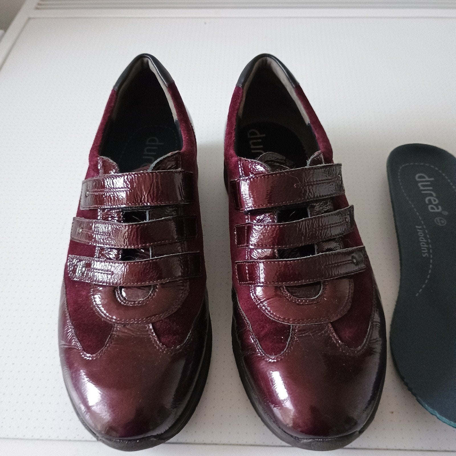 Durea wandelschoenen , leer en lakleer maat 4.5 (37.5), Kleding | Dames, Schoenen, Ophalen of Verzenden