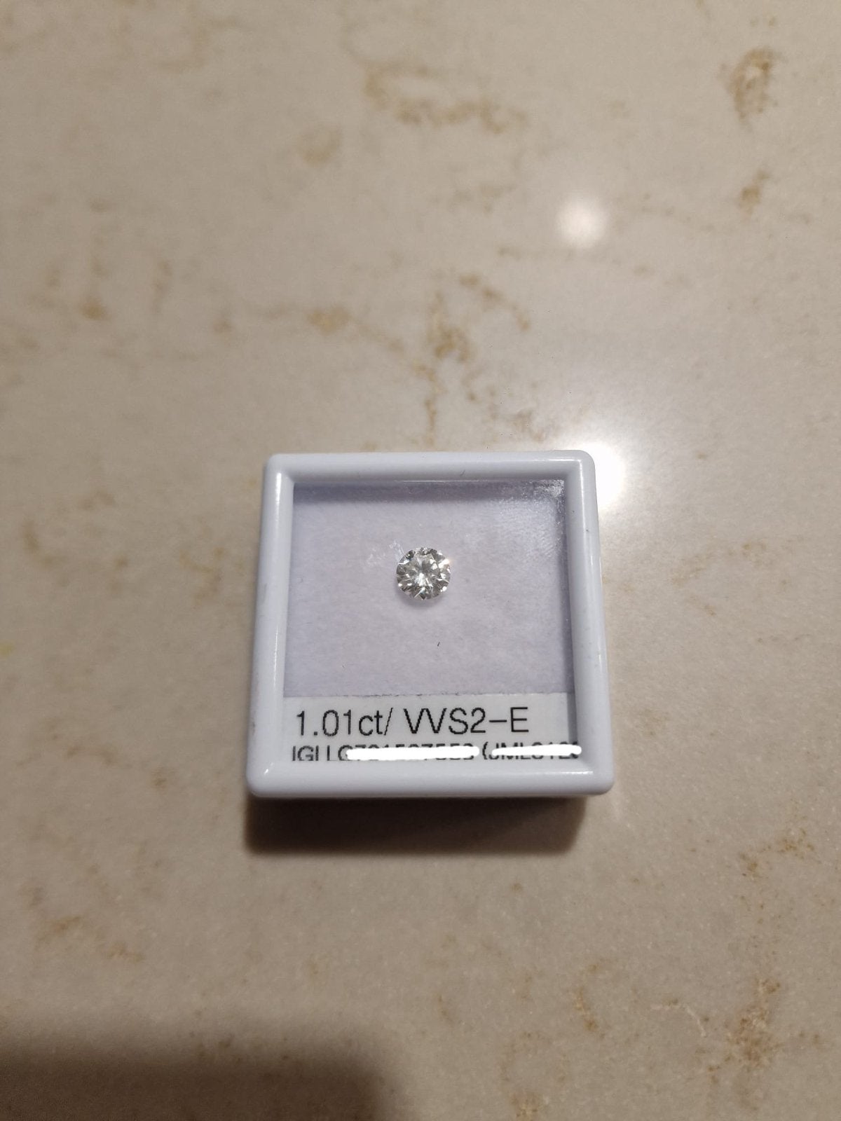 Diamant 1.01ct E VVS2, Ophalen of Verzenden, Nieuw