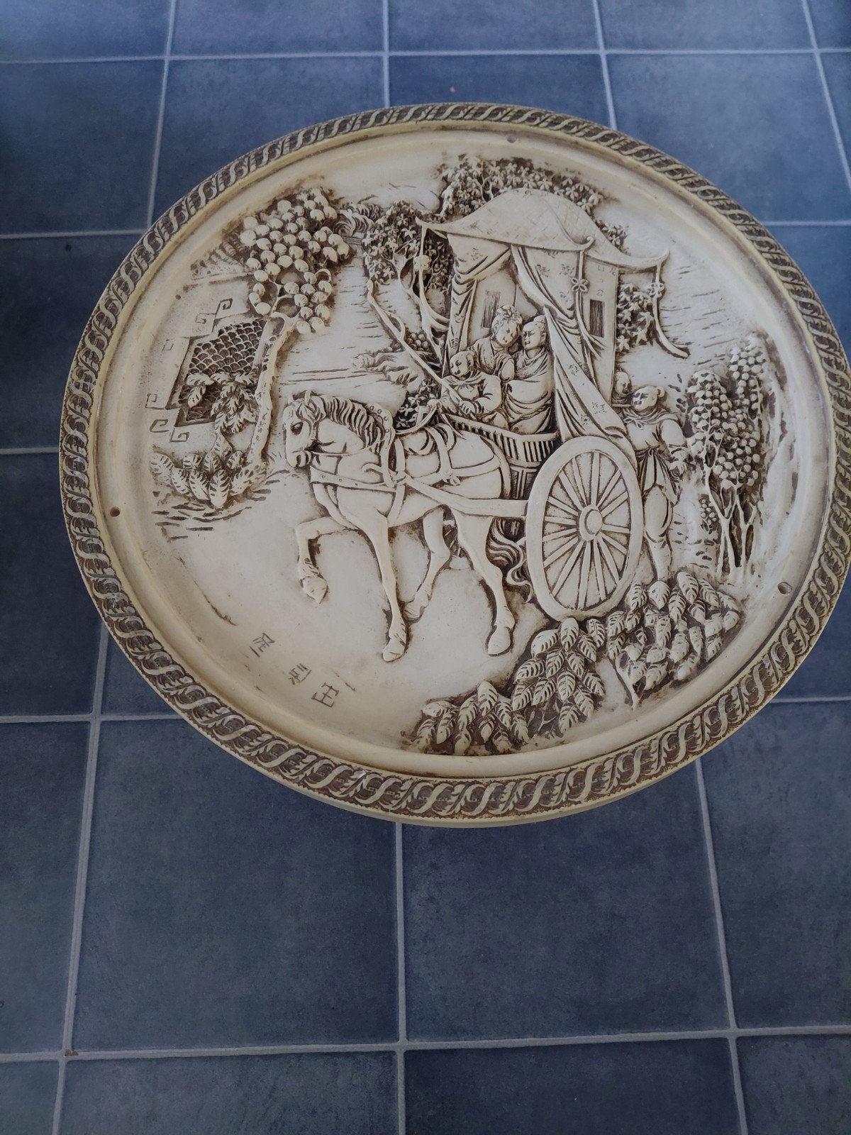 vintage bijzettafeltje, Ophalen