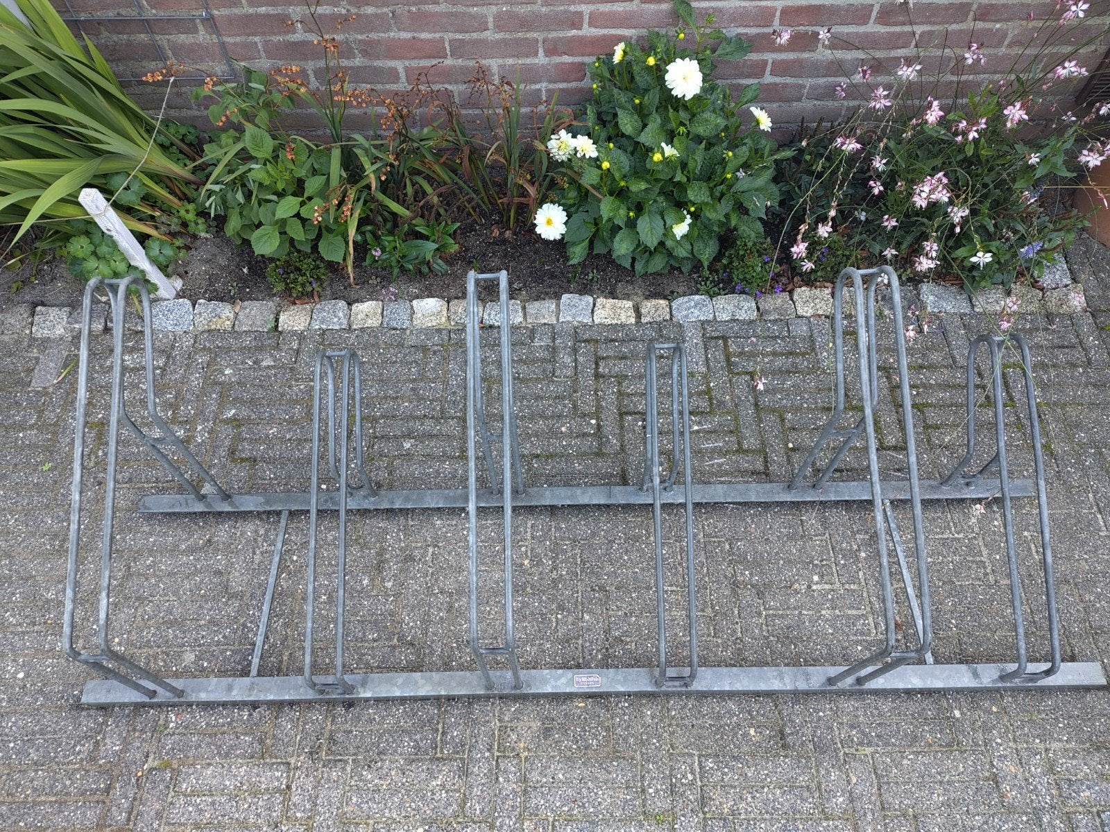 Fietsenrek voor 6 fietsen - Gegalvaniseerd staal, Fietsen en Brommers, Ophalen, Gebruikt