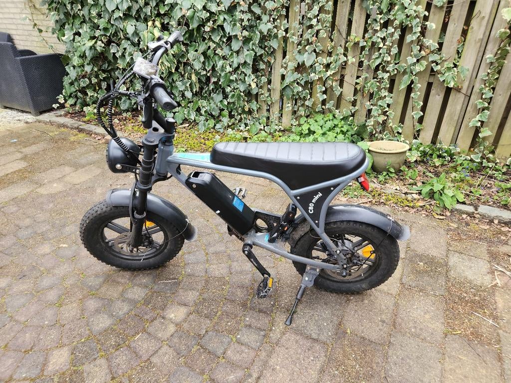 Nette grijze Ouxi C80 mini fatbike - 1 jaar oud, Fietsen en Brommers, Elektrische fietsen, Overige merken, Ophalen of Verzenden