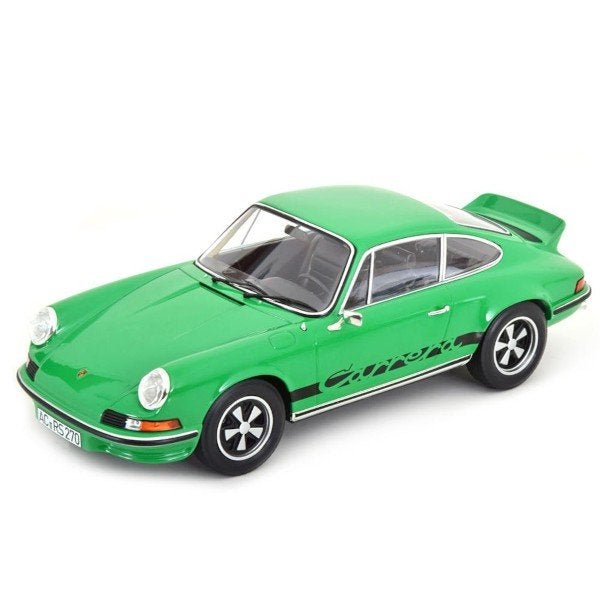 Porsche 911 RS 1973 Groen Zwart Schaal 1/18 Norev 187680, Auto, Norev, Ophalen of Verzenden, Norev