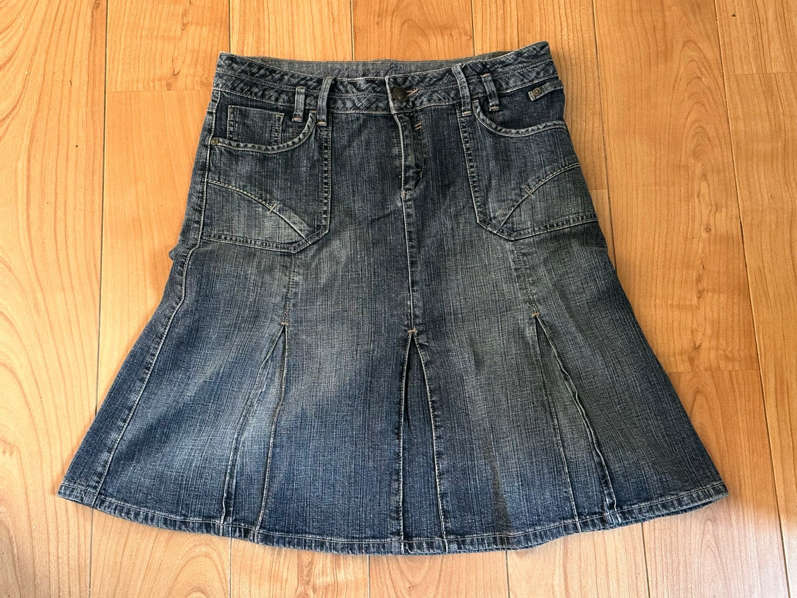 Yessica C&A Denim Rok Maat 40, Kleding | Dames, Maat 38/40 (M), Blauw, Ophalen of Verzenden, Knielengte