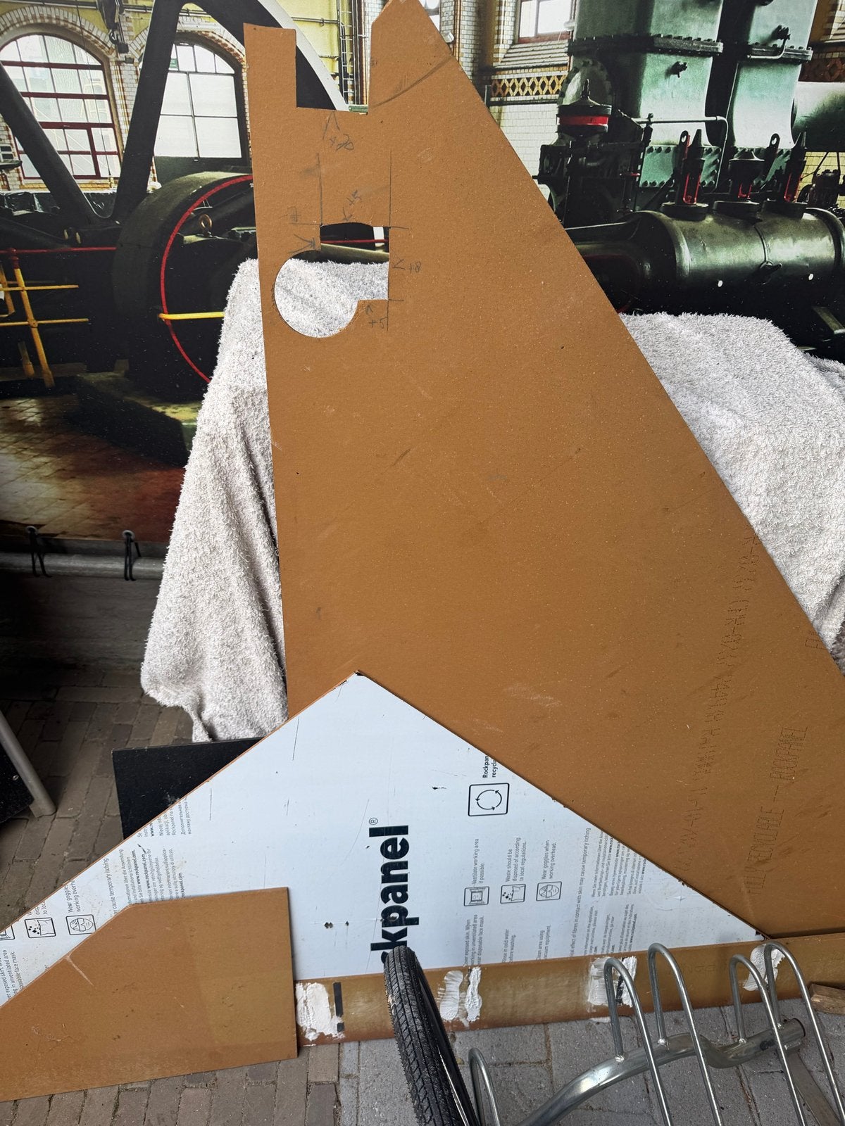 Rockpanel 9005 reststukken, Doe-het-zelf en Verbouw, Gebruikt, Minder dan 25 mm, Overige typen, Ophalen of Verzenden