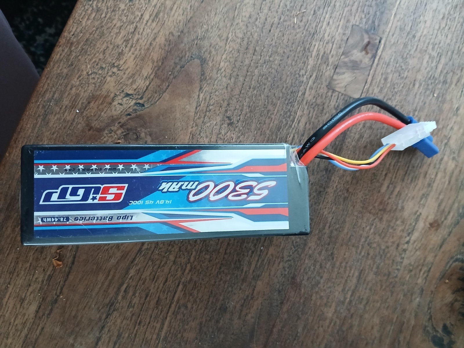 SIGP 4S 5300mAh 100C EC5 Lipo Batterij, Elektro, Gebruikt, Ophalen of Verzenden, Onderdeel