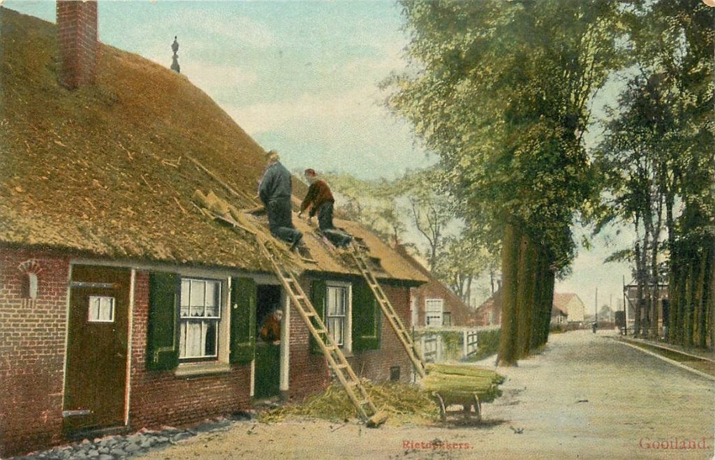 378-303-015 Gooiland Rietdekkers, Ophalen of Verzenden, Voor 1920, Noord-Holland