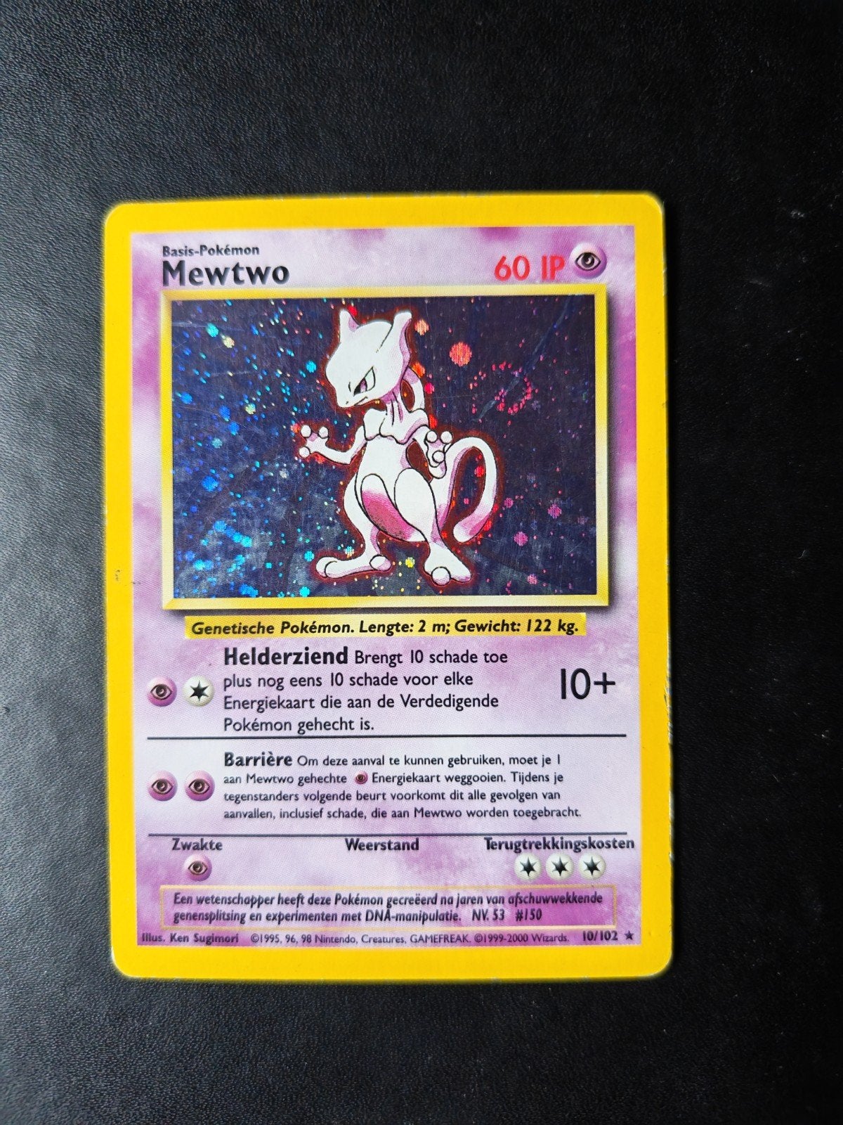 Mewtwo 10/102, Ophalen of Verzenden, Zo goed als nieuw, Losse kaart, Foil