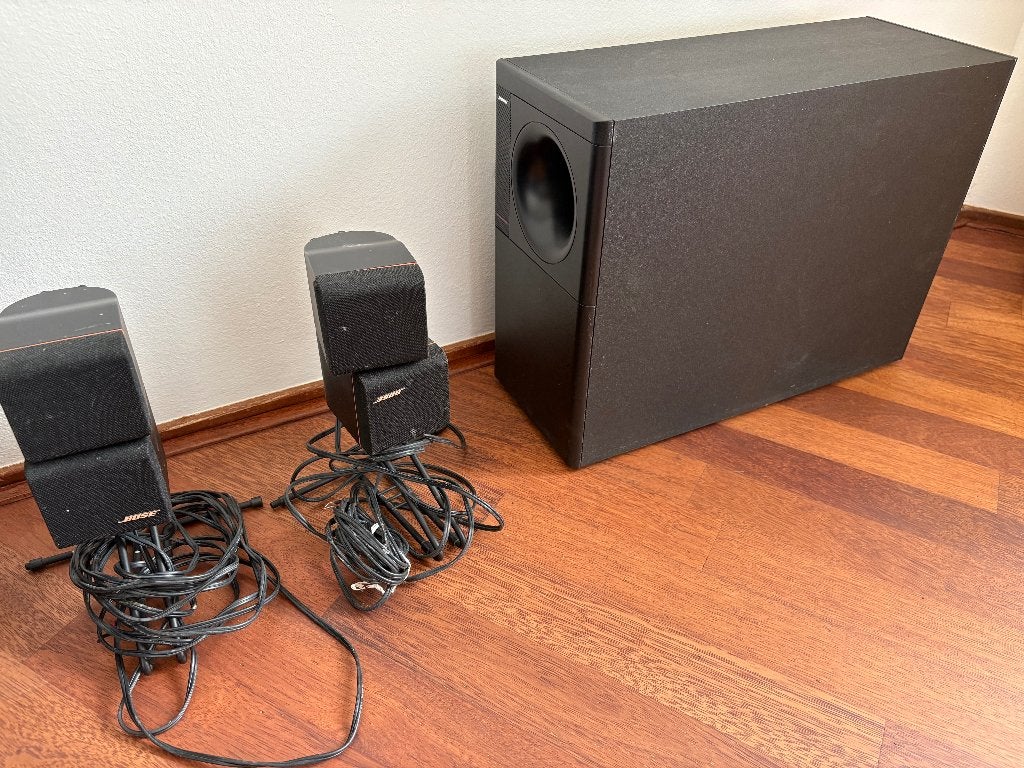 Bose Acoustimass Speakers met bas unit - Gebruikt, Ophalen, Gebruikt, 120 tot 150 watt, Bose