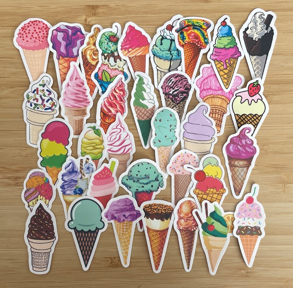 Ijsjes stickers, Verzenden, Nieuw, Meerdere stickers