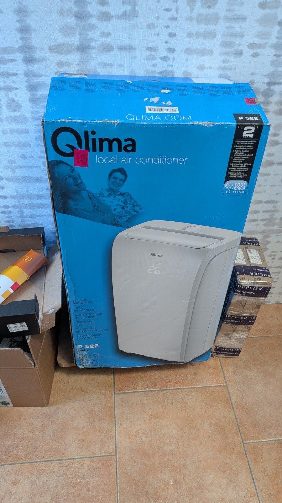 Qlima P 522 Mobiele Airco - Zo goed als nieuw, Ophalen, Timer, Minder dan 60 m³, 3 snelheden of meer