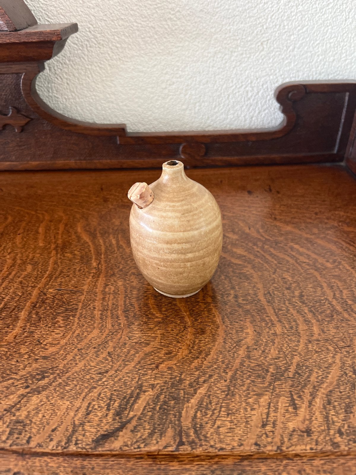 Vintage Aardewerk Flesje met Kurk - Decoratief, Ophalen