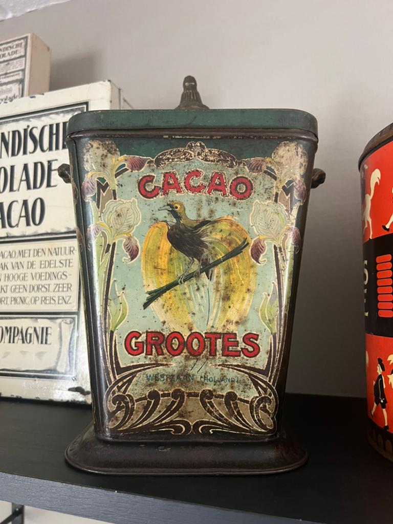 Grootes cacao blik, Ophalen of Verzenden, Zo goed als nieuw, Overige