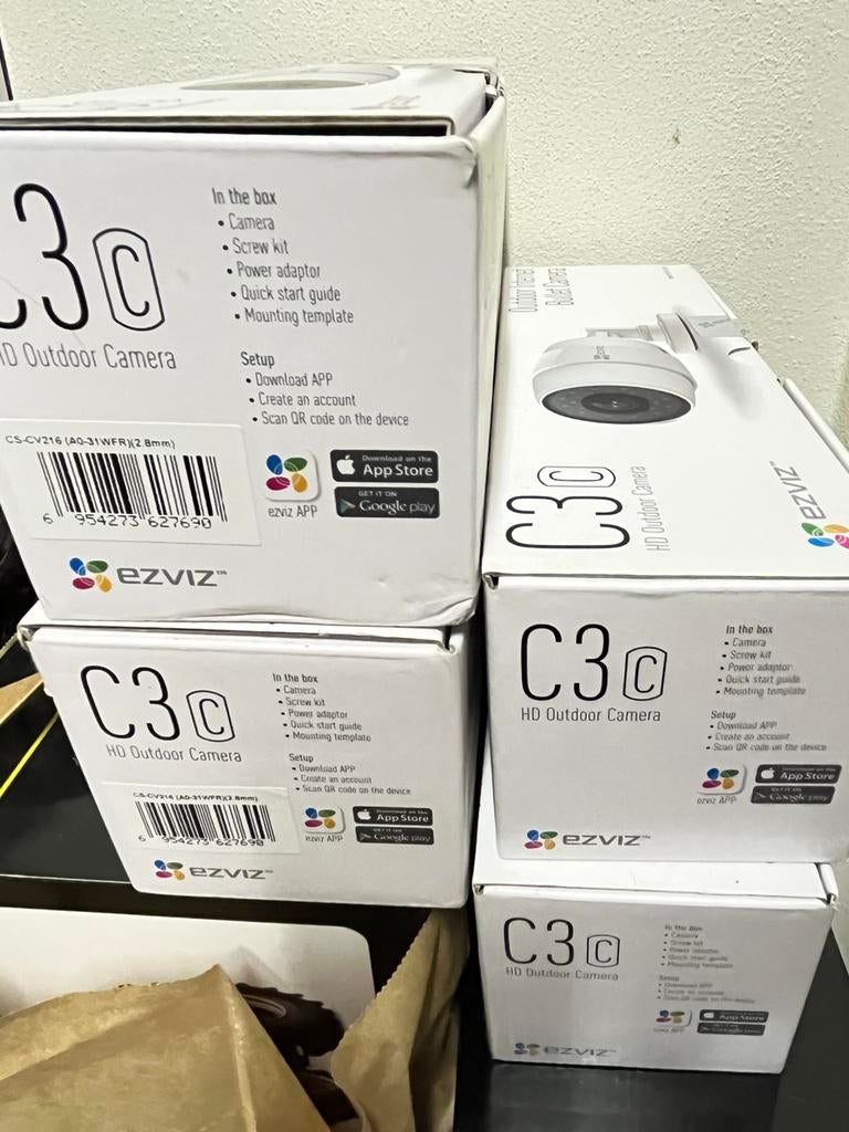 4 stuks Ezviz C3 C Outdoor Internet camera, Ophalen of Verzenden, Nieuw, Buitencamera