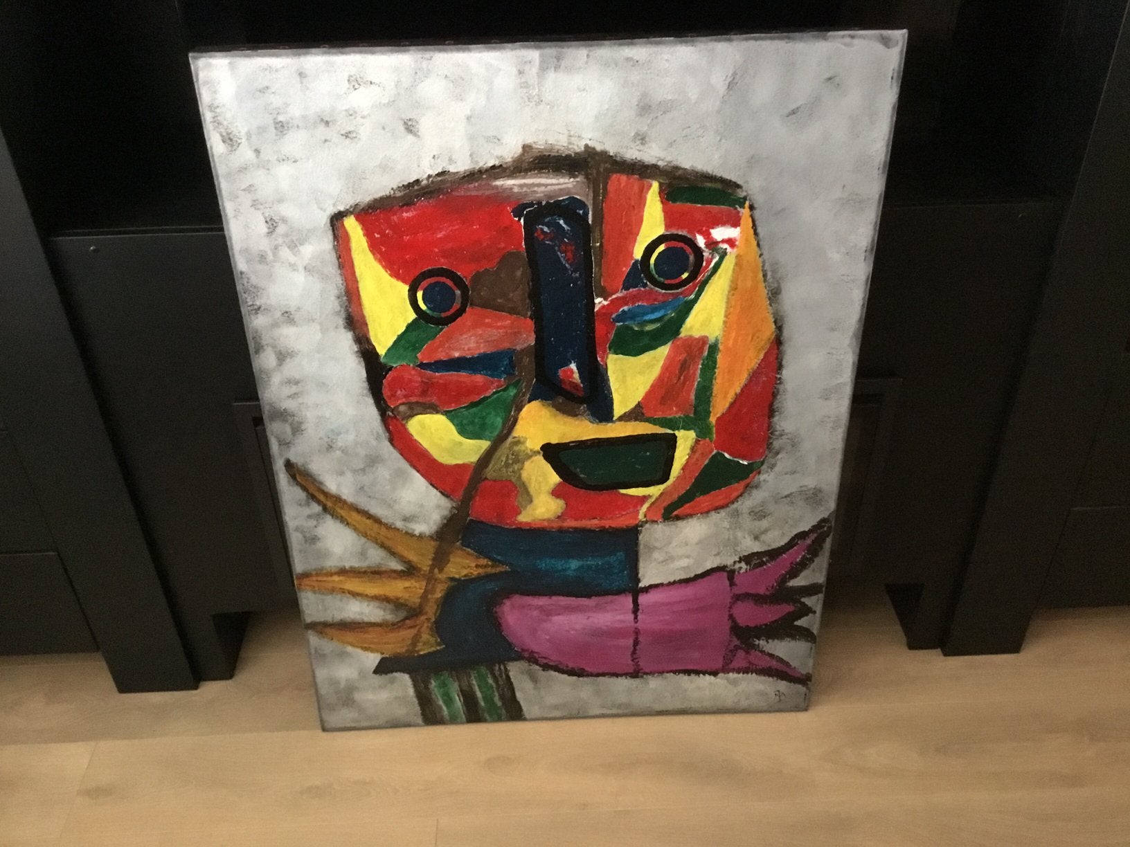 Schilderij op doek in de stijl van Appel, Ophalen