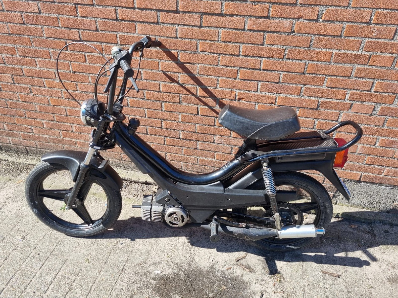 Zwarte Tomos Snorfiets - goed onderhouden, Ophalen of Verzenden, Gebruikt, Maximaal 25 km/u, Tomos