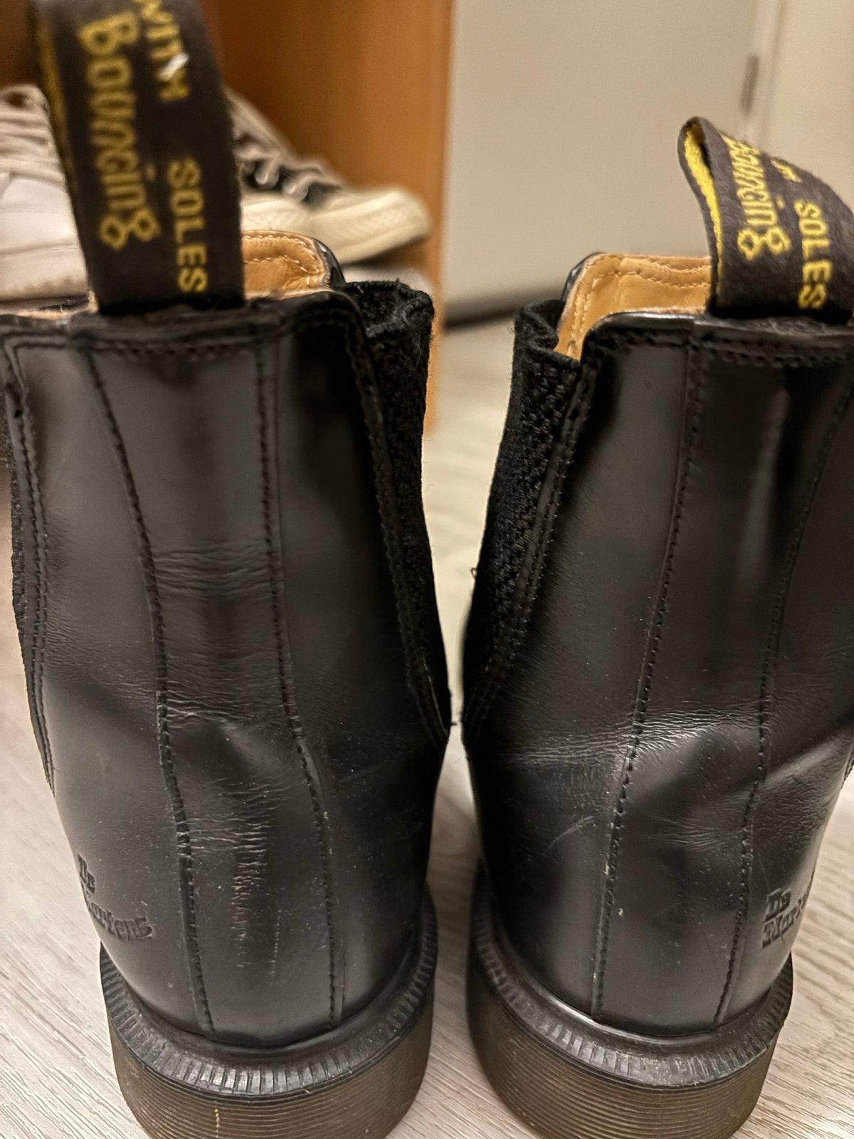 Dr. Martens Chelsea boots - Zwart leer, maat 39, Ophalen of Verzenden, Gedragen, Zwart, Lage of Enkellaarzen