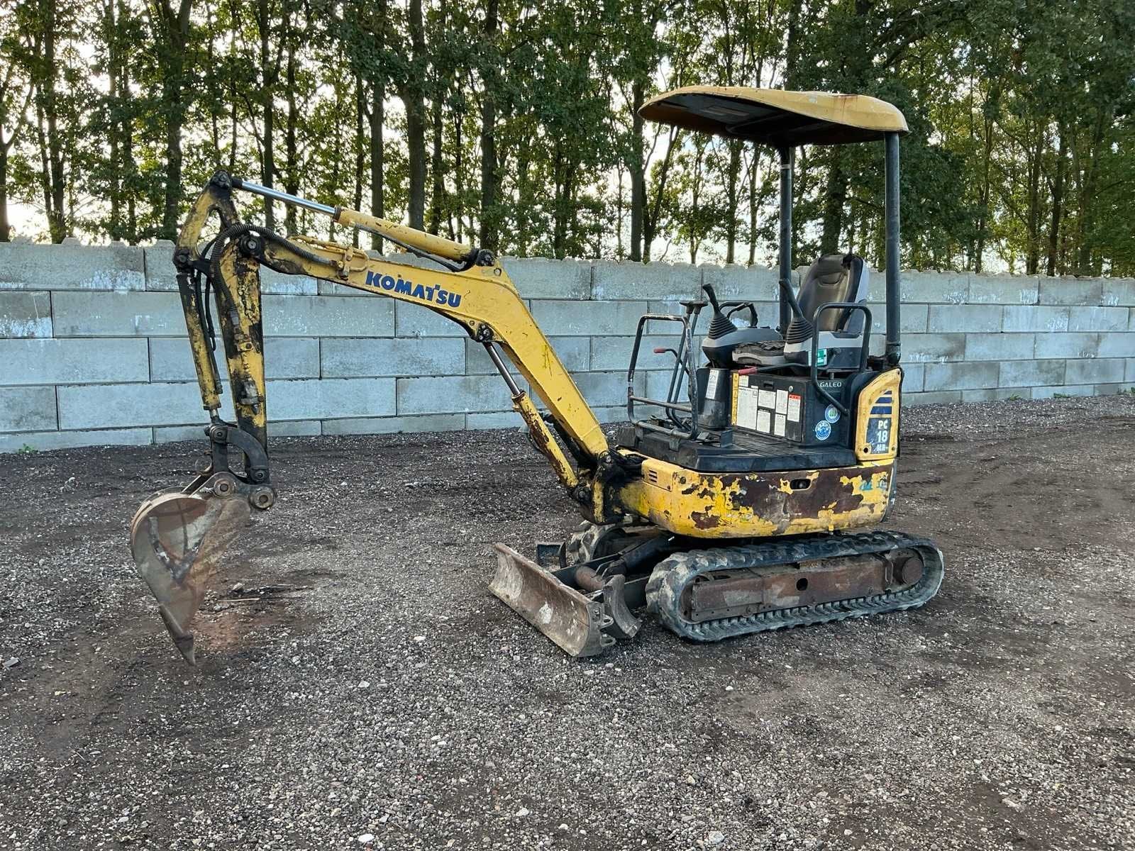 Komatsu PC18 MR-2 Minigraafmachine, Graafmachine