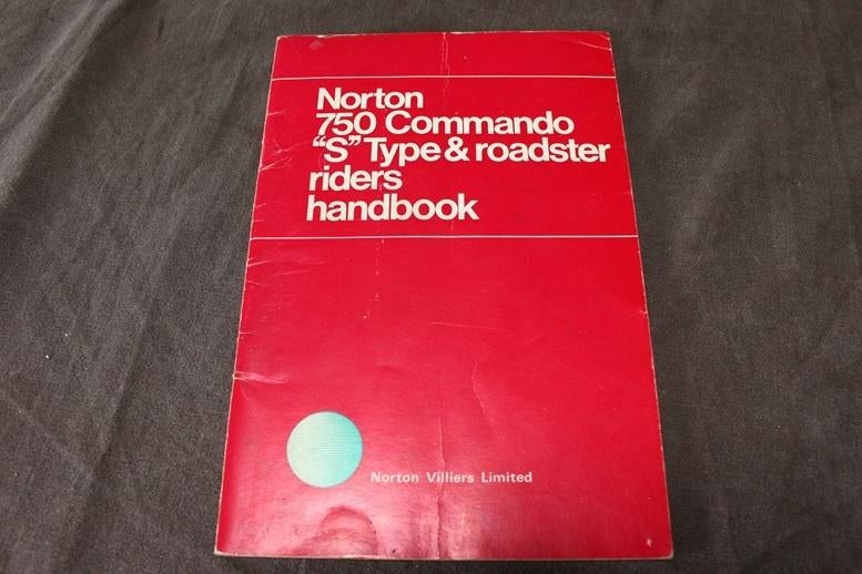 Norton 750  Commando type S & Roadster riders handbook, Ophalen of Verzenden, Overige merken