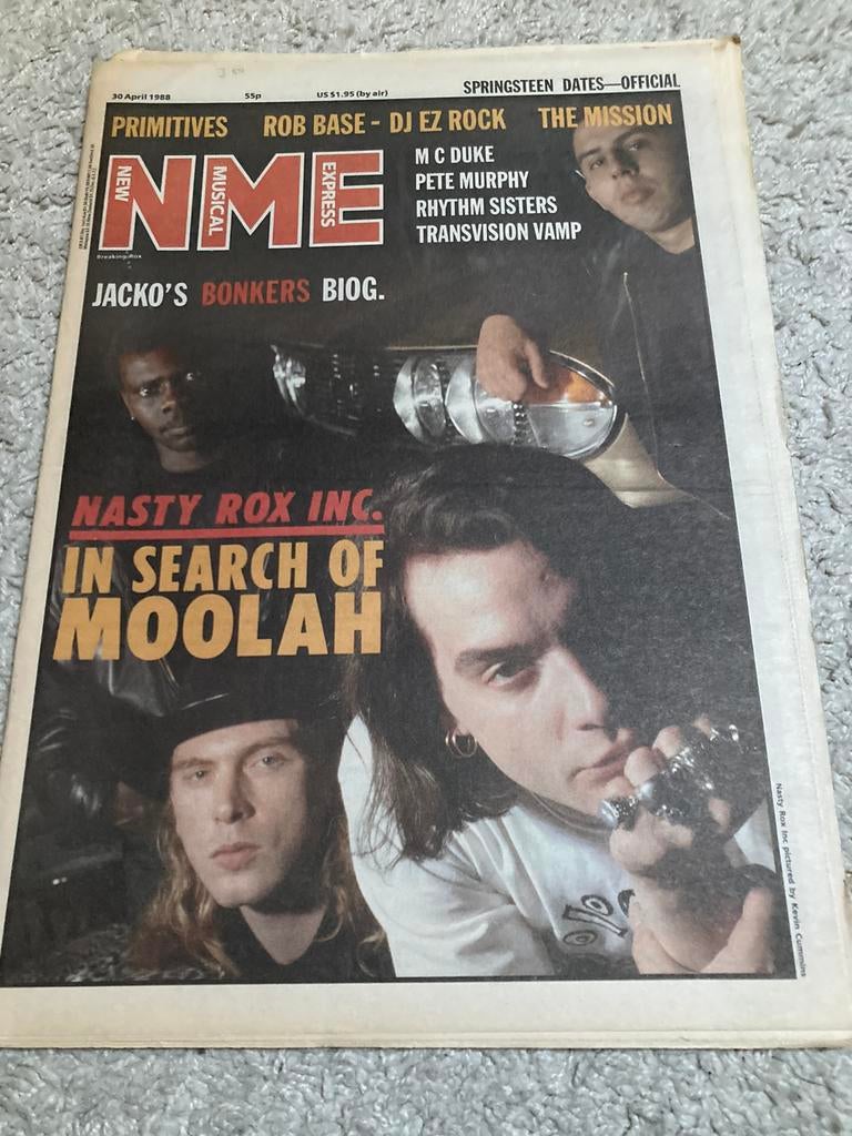 NME 1988 MC DUKE Bruce Springsteen PRIMITIVES Was Not Was, Ophalen of Verzenden, Muziek, Film of Tv