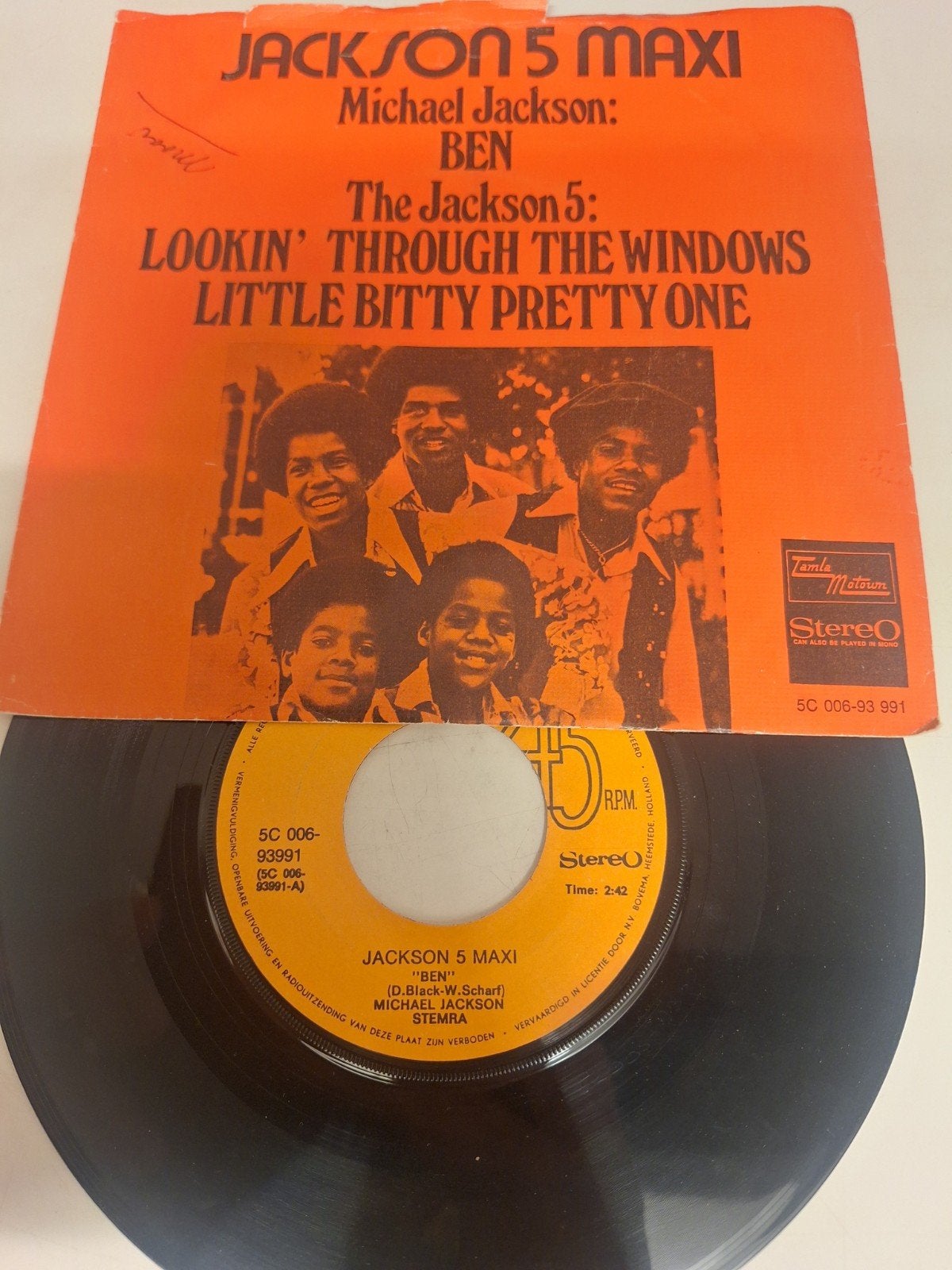 Jackson 5 Maxi, 1972. EP SINGLE., EP, Verzenden, 7 inch, Pop