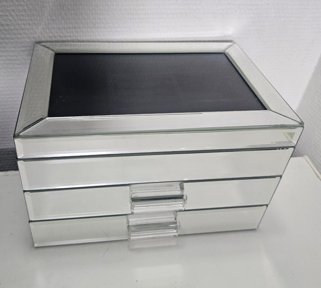 Spiegelen sieradendoos met 3 lades, Ophalen of Verzenden
