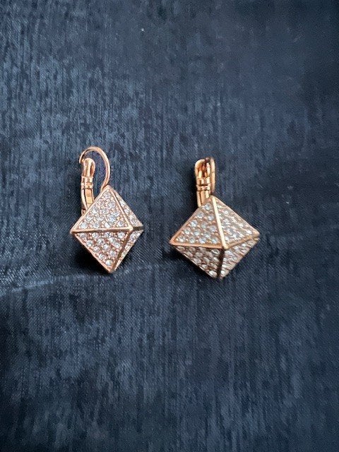 Nieuwe Dyrberg/Kern oorbellen KALFANI rg Swarovski, Met kristal, Overige materialen, Hangers, Verzenden