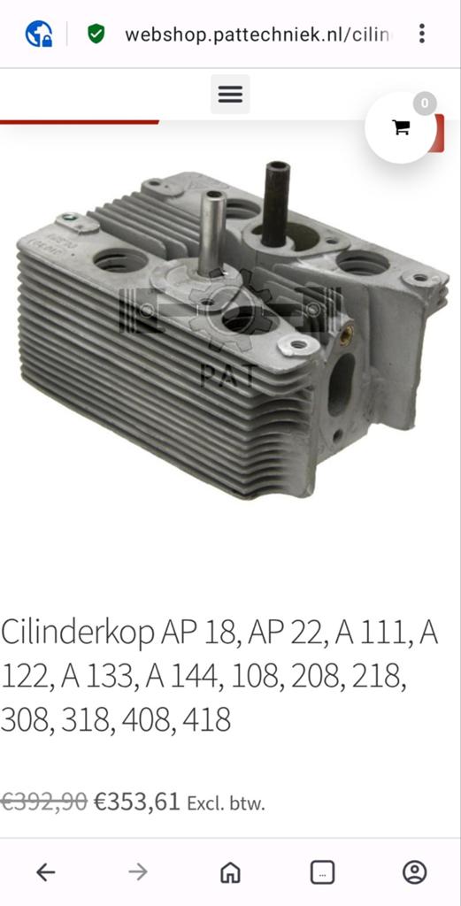Cilinderkop Porsche Tractor AP 18, AP 22, A 111, A 122, Auto-onderdelen, Motor en Toebehoren, Ophalen of Verzenden, Gebruikt, Porsche