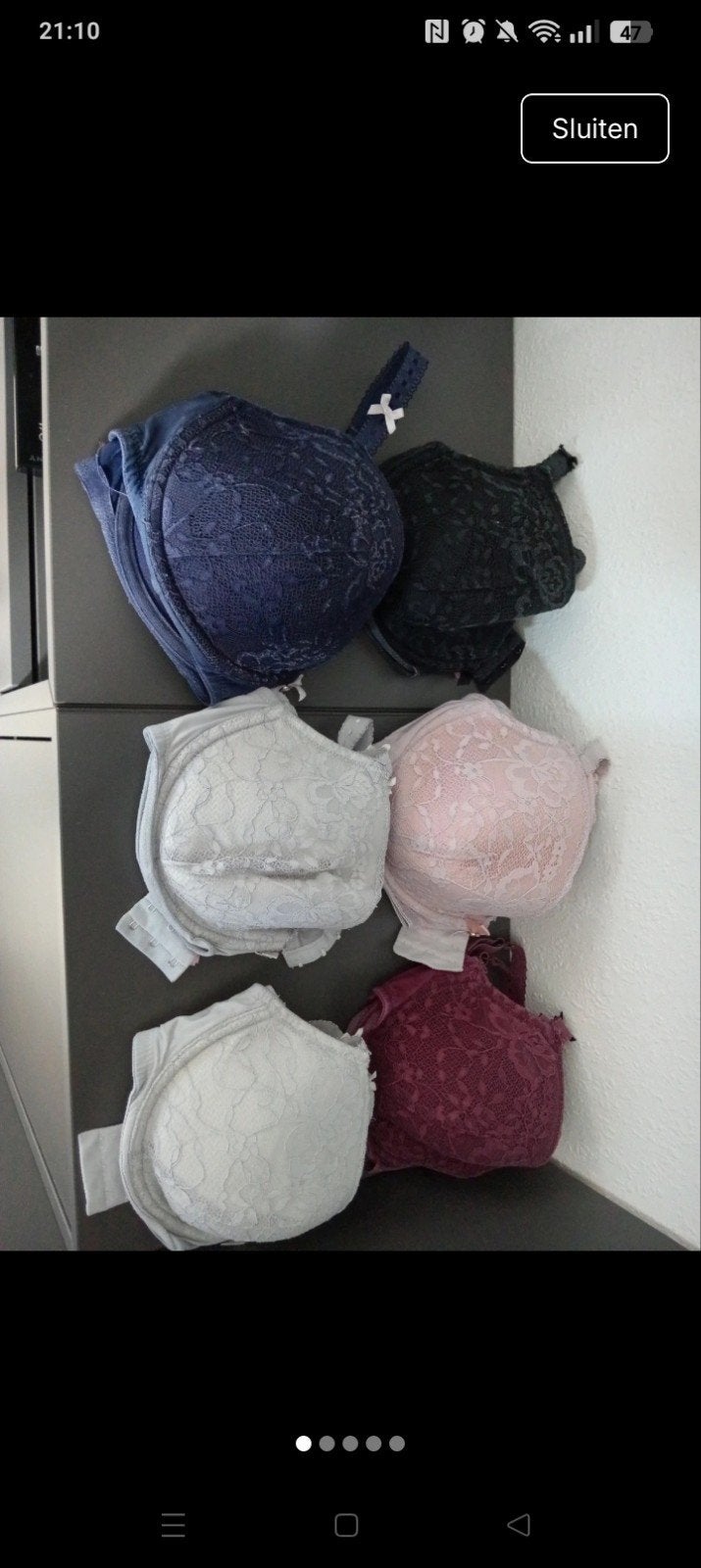 pakketje bh's, Hunkemöller, Ophalen of Verzenden, Zwart, BH