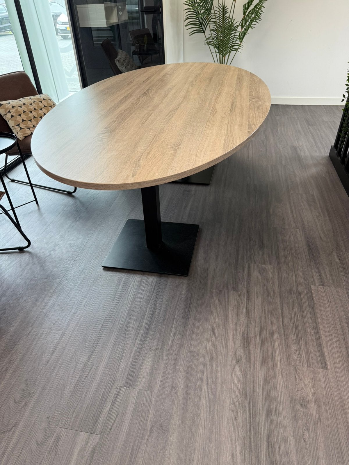 Ruimtelijke kantoor tafel, Huis en Inrichting, Tafels | Eettafels, Ophalen, Zo goed als nieuw, Rechthoekig, 50 tot 100 cm