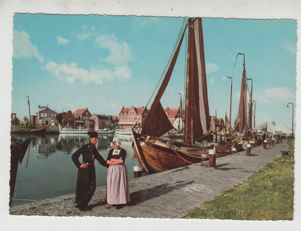 Volendam Botter of Kwak met gehesen zeilen Ongelopen, Verzenden, Voor 1920, Ongelopen, Noord-Holland