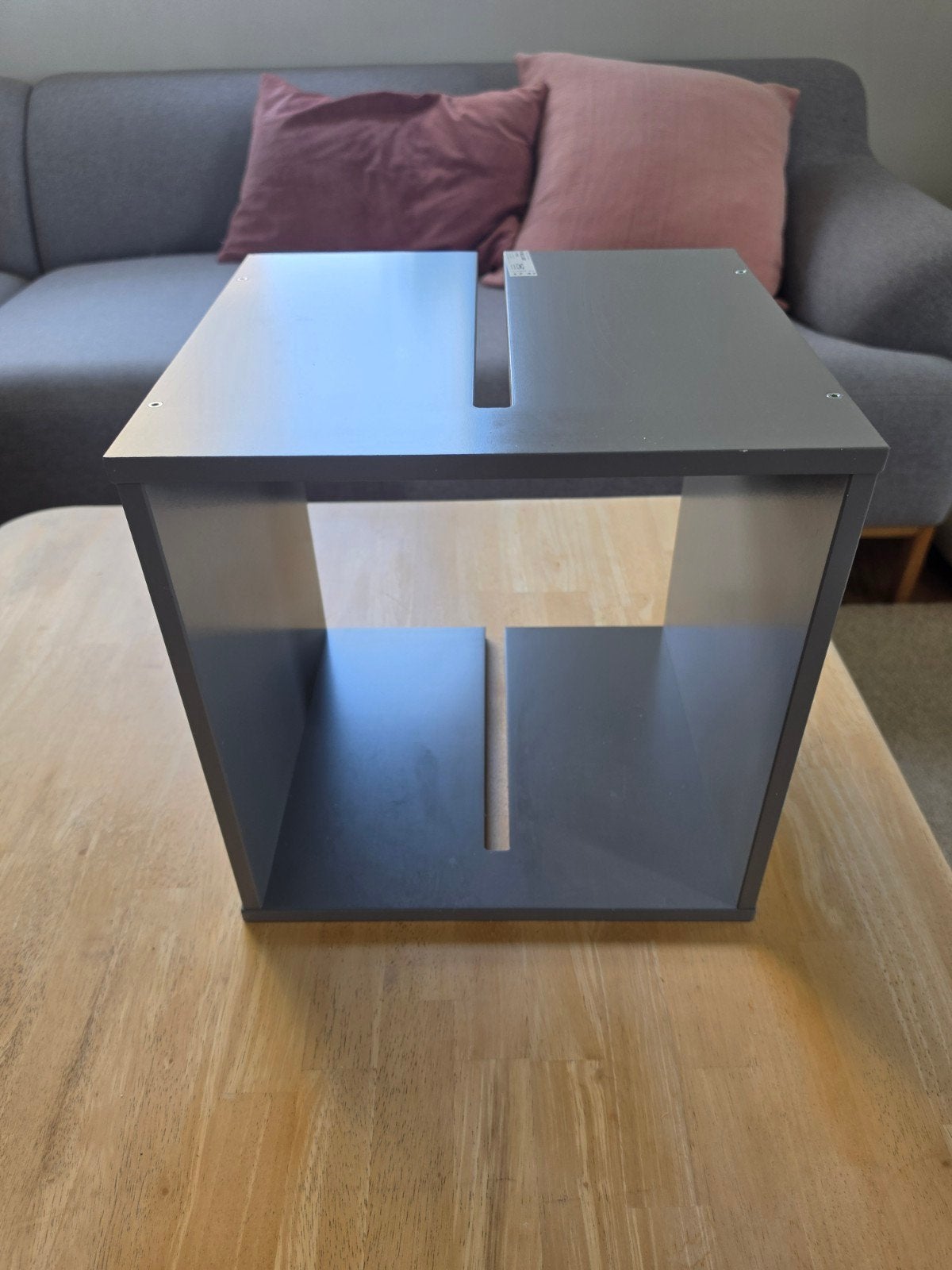 Ikea kallax inzetstuk grijs gebruikt, Dieren en Toebehoren, Ophalen of Verzenden