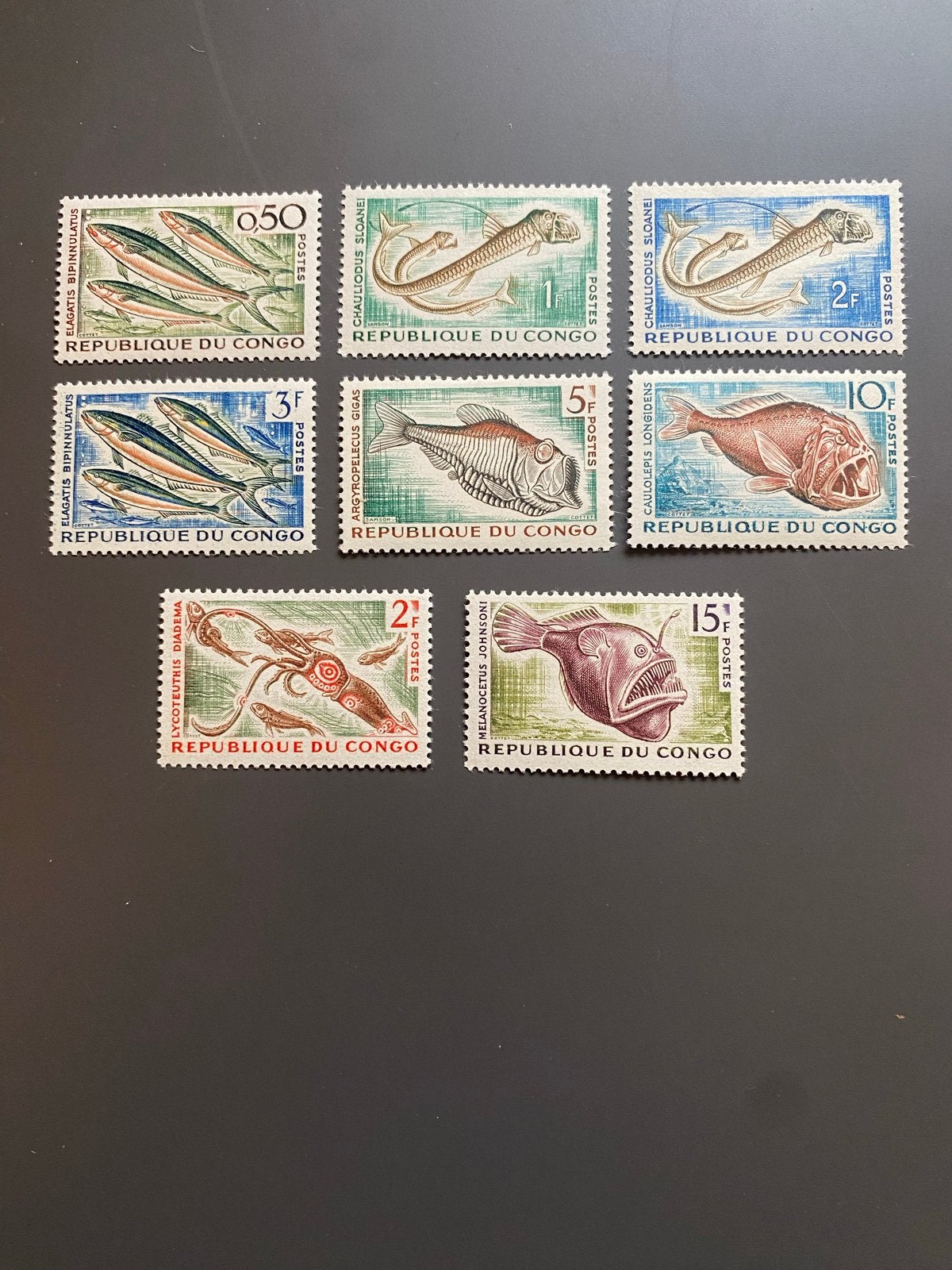 Postzegels Congo postfris - Vissen en zeedieren, Ophalen of Verzenden, Overige landen, Postfris