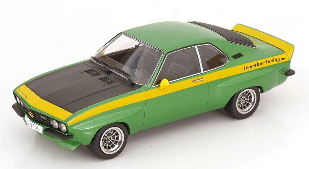 1:18 Opel Manta A Irmscher - Groen metallic / Geel  ZELDZAAM, Overige merken, MCG, Auto, .