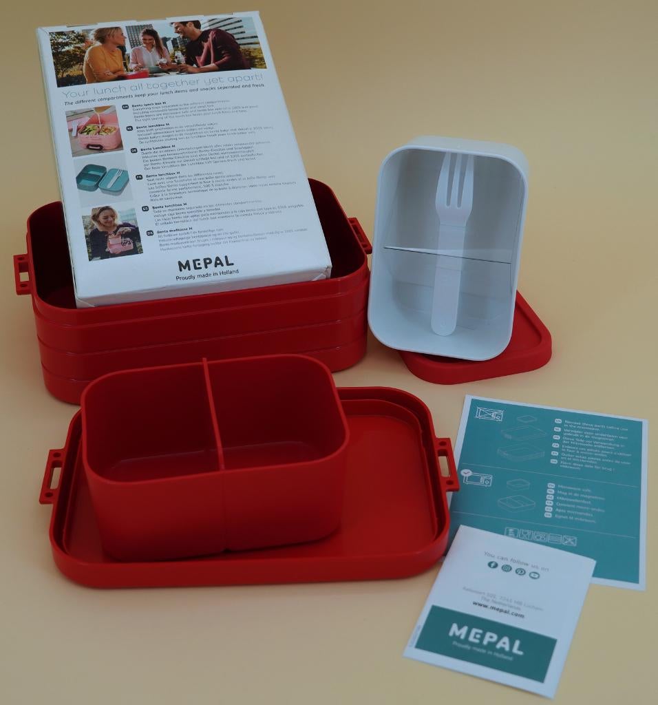 Mepal Bento Lunchbox Take a Break – Nordic Red, ., Kunststof, Nieuw, Ophalen of Verzenden
