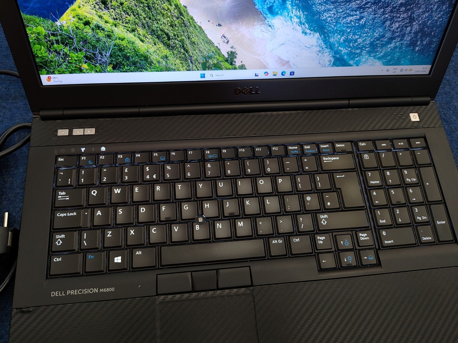 Dell Precision M6800 i7-4900MQ 16gb ram 238gb ssd, Computers en Software, Met videokaart, 2 tot 3 Ghz, Qwerty, Intel® Core™ i7 