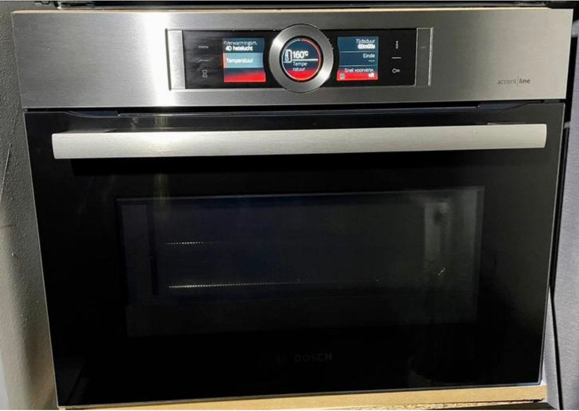 ZGAN !!!!BOSCH inbouw Combi oven/Magnetron CMG836BS1, Witgoed en Apparatuur, Combimagnetron, Ophalen of Verzenden, Zo goed als nieuw