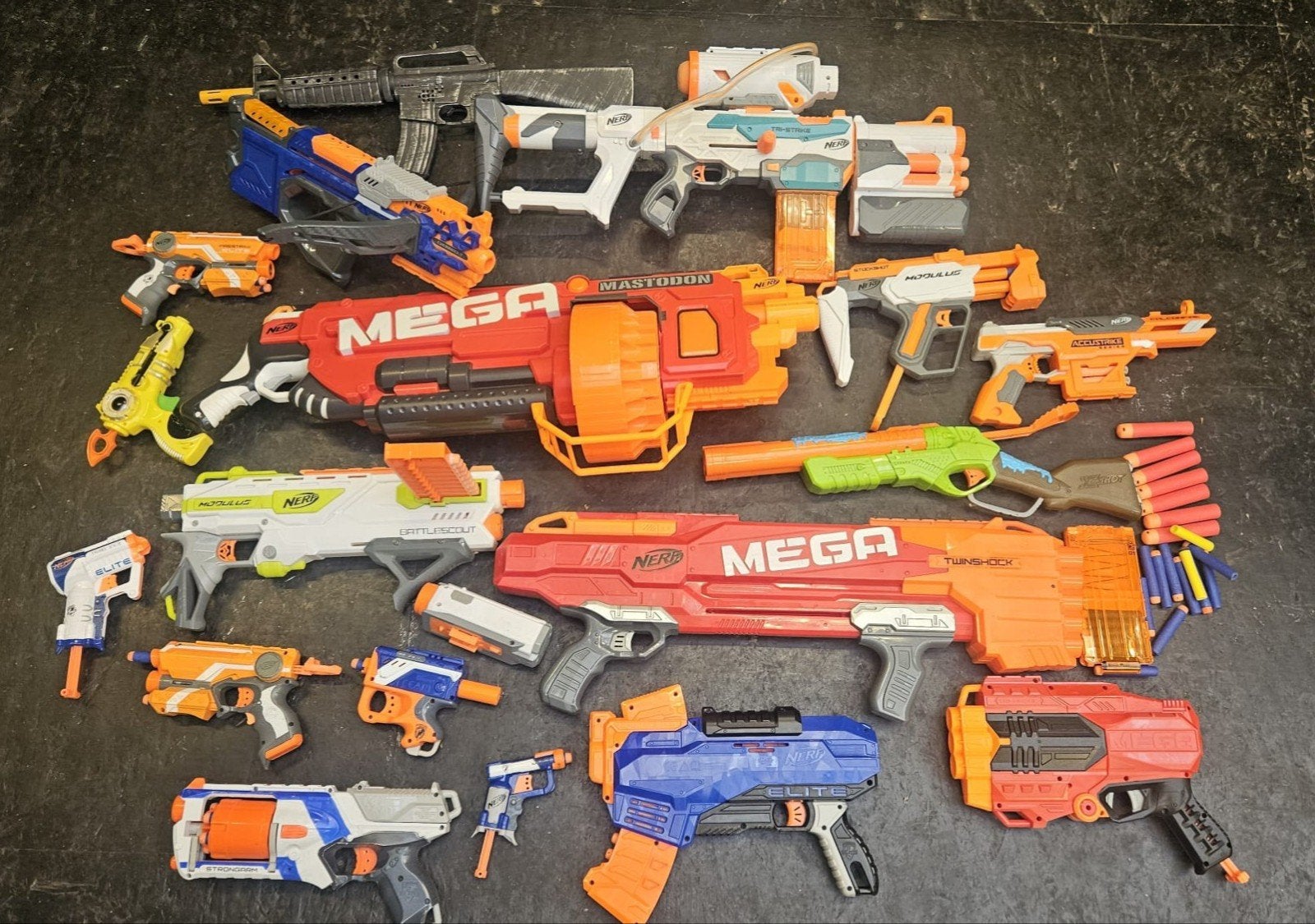 Grote collectie Nerf geweren - Diverse modellen, Kinderen en Baby's, Ophalen, Gebruikt, Jongen of Meisje