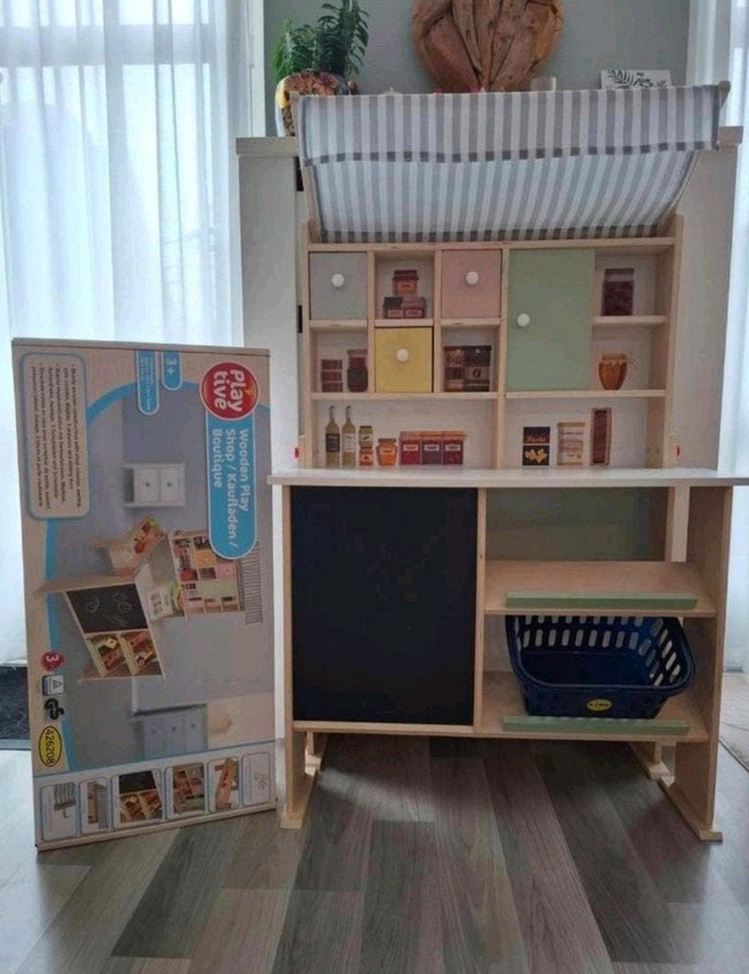 Houten winkeltje, Kinderen en Baby's, Ophalen, Gebruikt, Meubelstuk of Keukentje