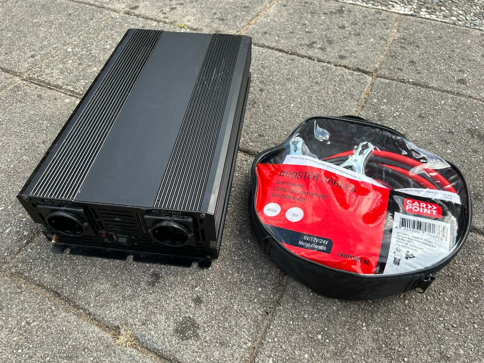 Green Cell Modified Sinus Omvormer 3000W met startkabels, Ophalen, Gebruikt, Universele onderdelen