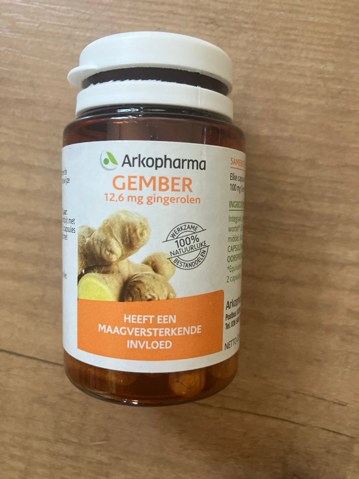 Arkopharma Gember Capsules - Maagversterkend, Ophalen of Verzenden, Zo goed als nieuw, Poeder of Drank