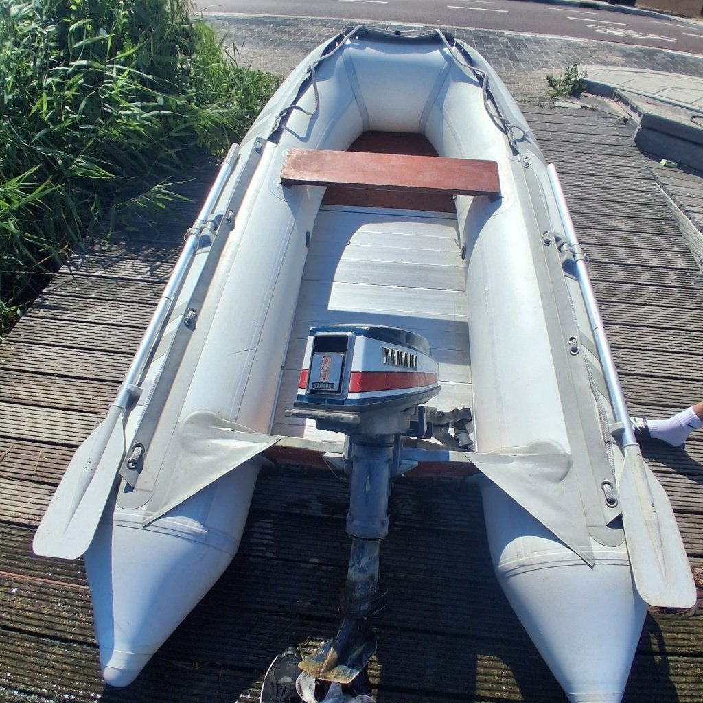 RIB / Rubberboot, met yamaha 8 pk motor incl., Watersport en Boten, Ophalen, Gebruikt, Yamaha, Inclusief motor