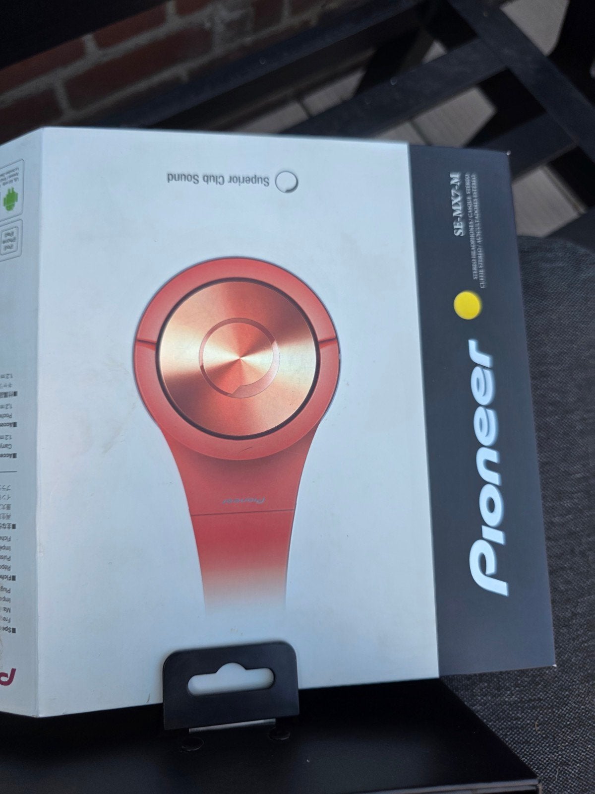 Pioneer SE-MX7-M Hoofdtelefoon AUX- Oranje (Nieuw in doos), Overige merken, Oranje, Nieuw, On-ear