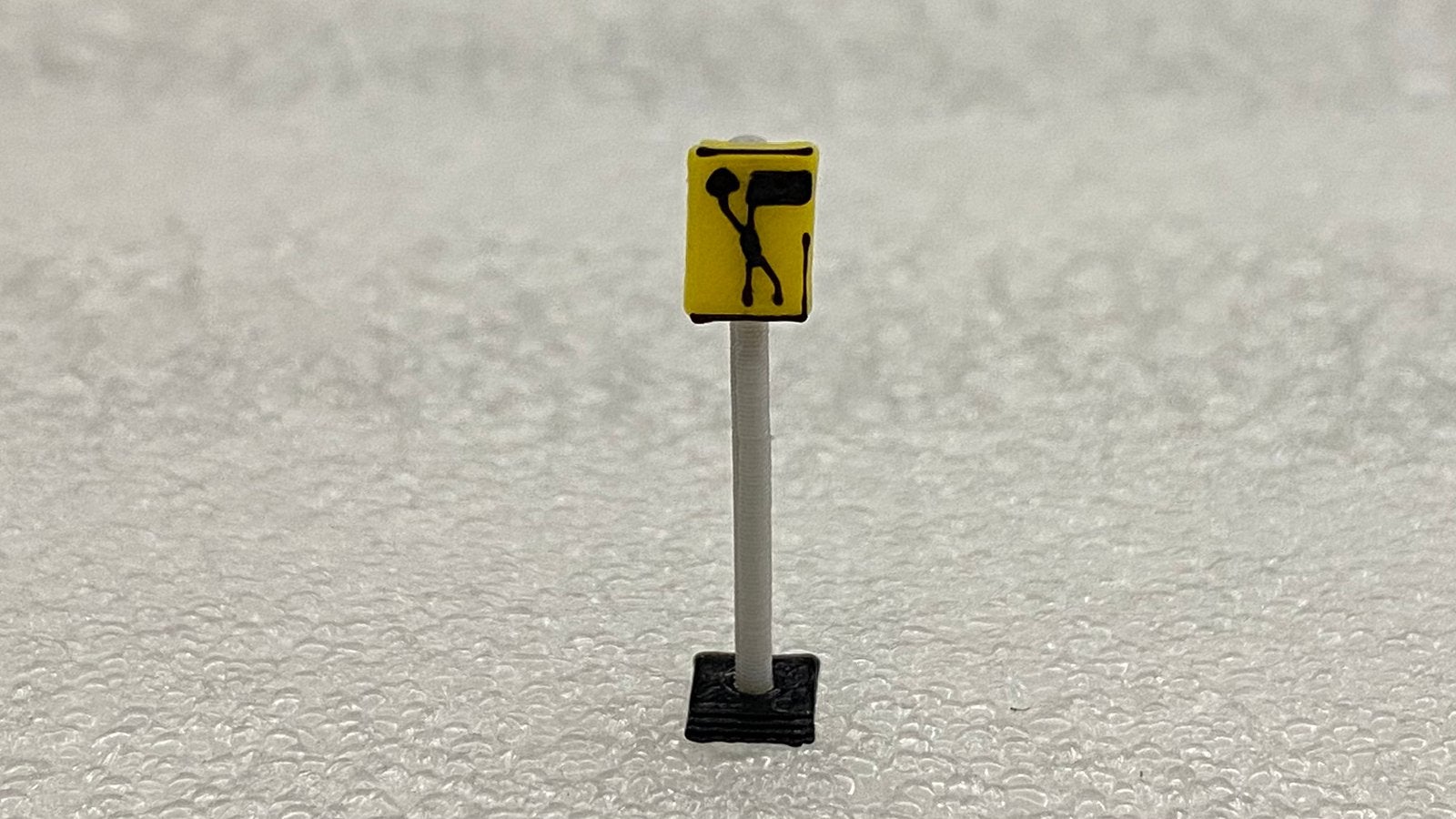 Wegafzetting recht rechts verkeersbord HO 1:87, Ophalen of Verzenden, Nieuw, 1:50 tot 1:144