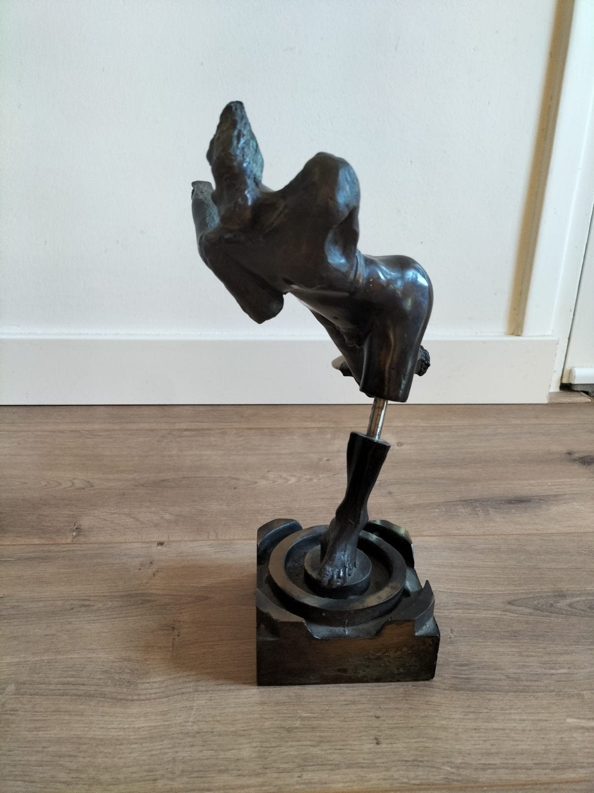 Origineel bronzen beeld van Rob Thalen, Antiek en Kunst, Gepatineerd, Ophalen of Verzenden, Brons, 20 - 50 cm