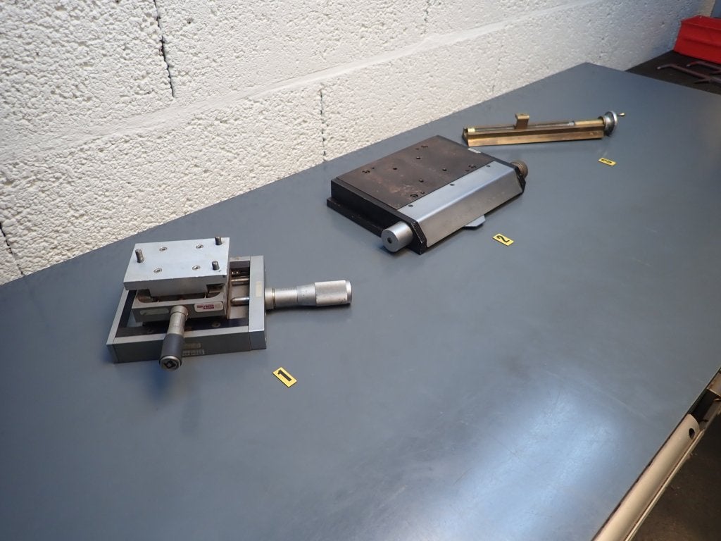 Micro Controle meet tafel voor onder microscoop 0,01mm, Niet ingevuld, Gebruikt, Afstand, Niet ingevuld
