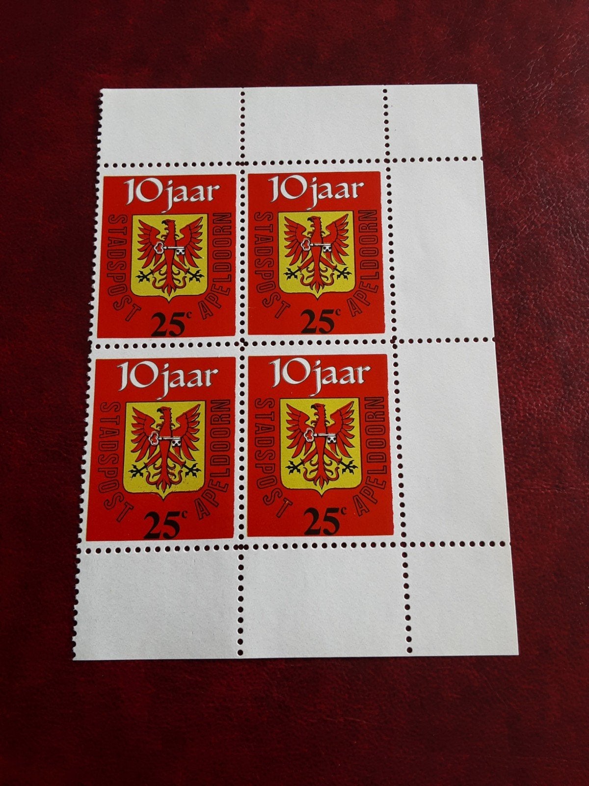 Stadspost Apeldoorn.  10 Jaar Stadspost Apeldoorn  25ct ( pf, Postzegels en Munten, Ophalen of Verzenden