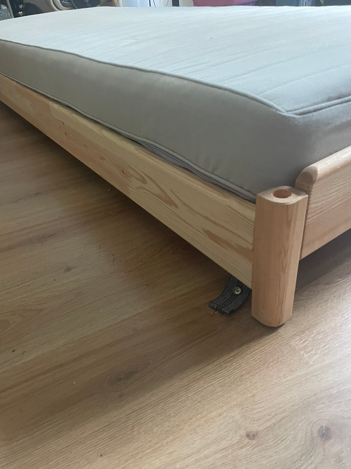 Bed+mattress, Ophalen, Gebruikt, Eenpersoons, Wit