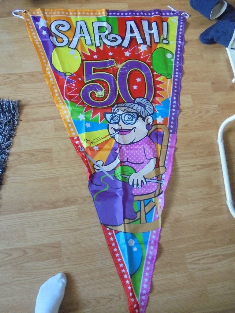 puntvlag 50  jaar sara, Ophalen of Verzenden, Zo goed als nieuw